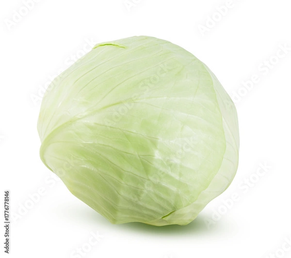 Obraz Cabbage isolated on white background