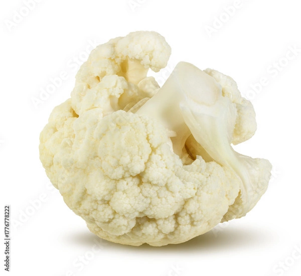Obraz Cauliflower isolated on white background with clipping path