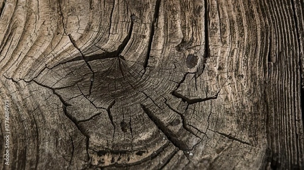 Obraz Weathered Wooden Planks with Natural Texture