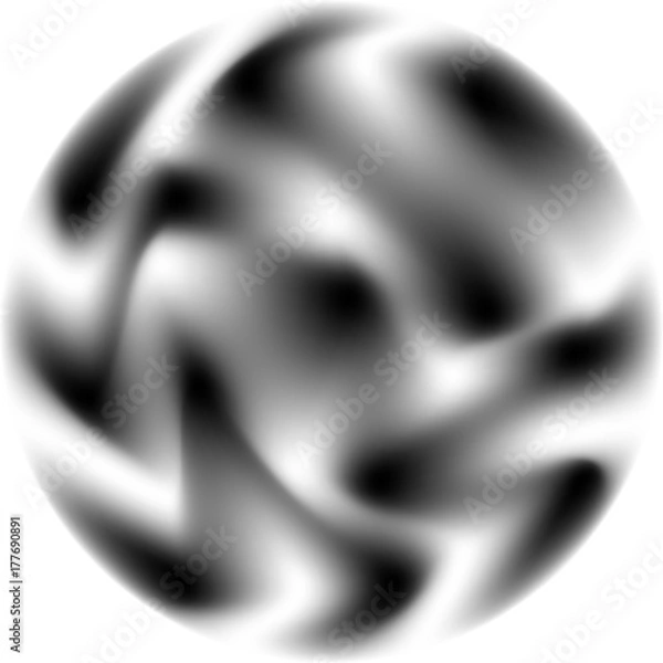 Fototapeta Vector Halftone Pattern. Black and White Vector Illustration.