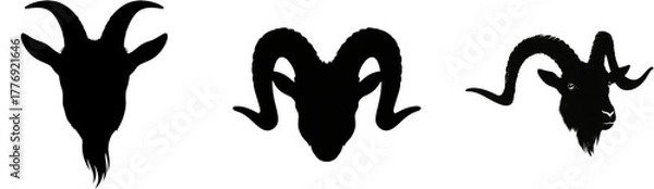 Obraz 動物　生き物　シルエット　イラスト