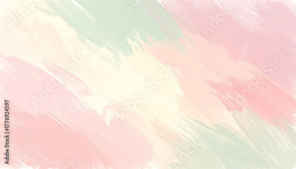 Fototapeta 淡い春色のパステルアート背景