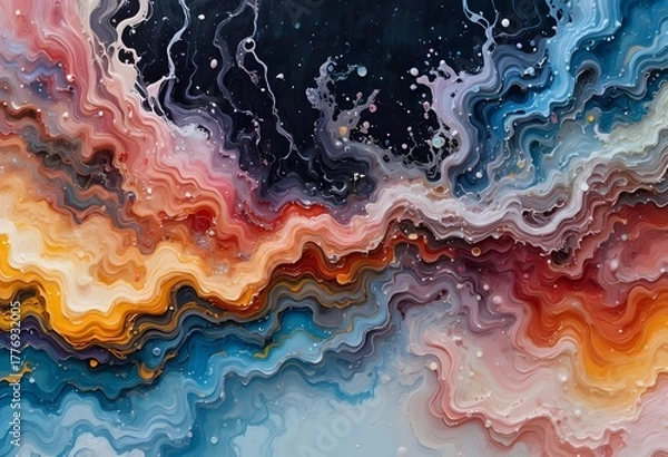 Obraz abstract colorful background with paint