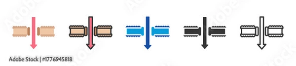 Obraz oxidative phosphorylation icon set multi style various collection