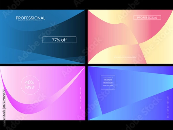 Obraz background multicolor gradient sample 