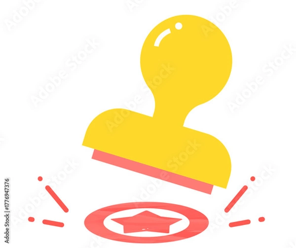 Obraz 完了のスタンプ　よくできました