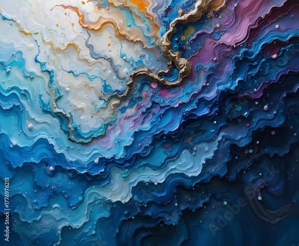 Obraz abstract colorful background with paint