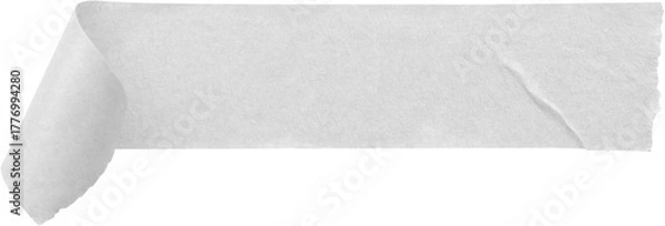 Obraz White adhesive paper tape isolated on white background