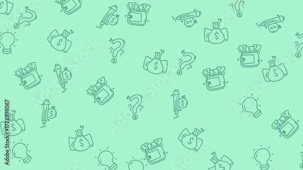 Fototapeta seamless pattern with flowers