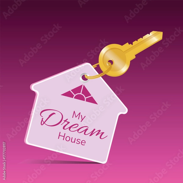 Obraz My Dream House Keychain