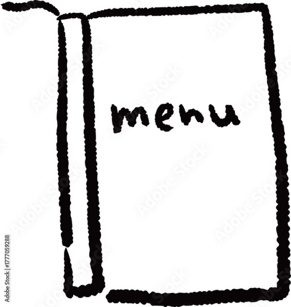 Obraz 喫茶店のメニューのイラスト