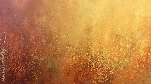 Obraz Abstract Gold and Copper Texture:  Metallic, Grunge Background with Speckled Detail