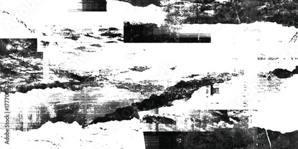 Fototapeta Vintage Dark grunge Print Smudges and Scratch Marks Backdrop Ideal for Retro and Hipster Design.