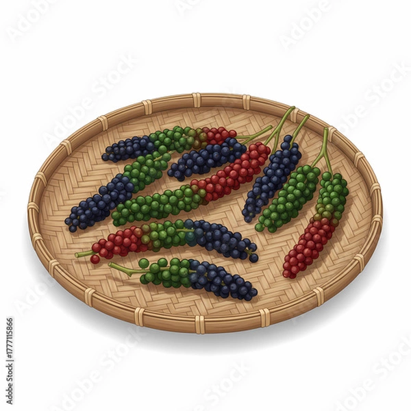 Obraz เมล็ดพริกไทยตากแห้ง