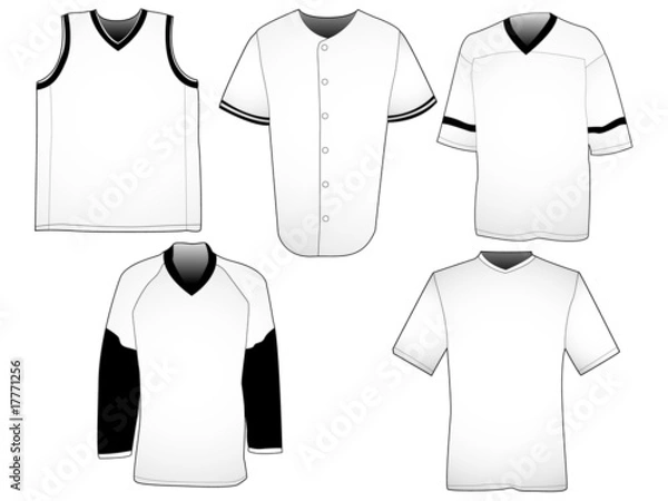 Obraz Sport jerseys templates