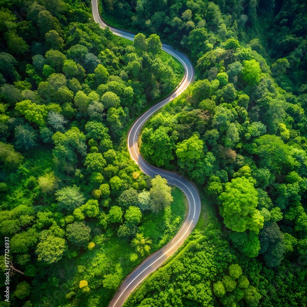 Fototapeta aerial view of highway