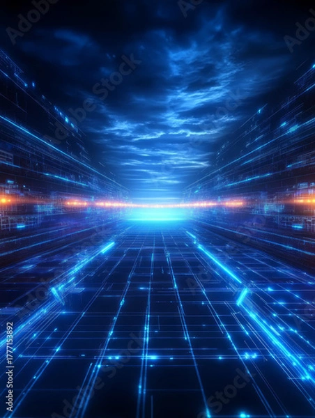 Fototapeta Abstract Big Data Internet Technology Background