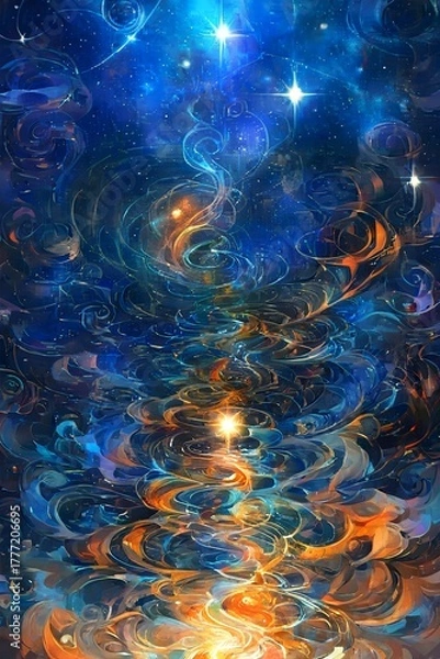 Obraz abstract blue background