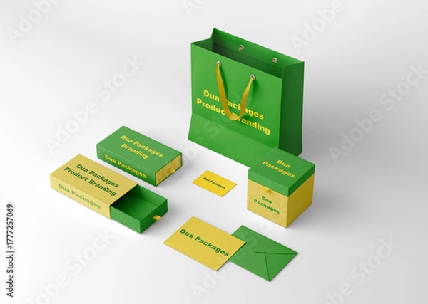 Obraz green gift box