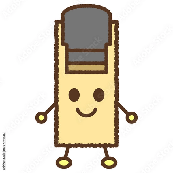 Obraz キャラクター風の単品アイコンイラスト　鉋