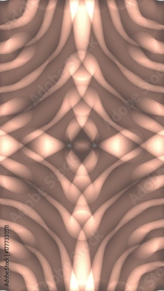 Fototapeta Soft Peach Symmetrical Flowing Texture