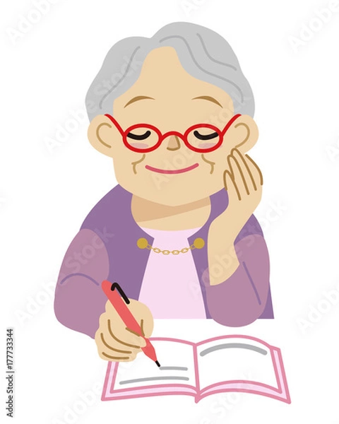 Obraz おばあさん　終活　エンディングノート　遺言