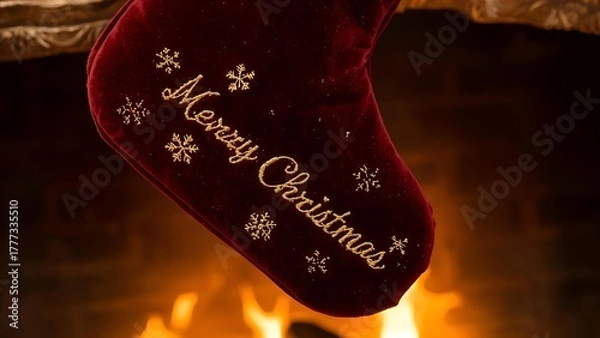 Obraz christmas table setting