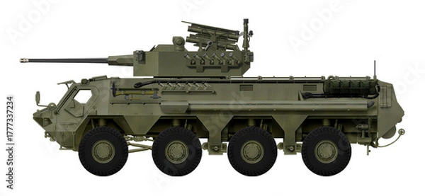 Fototapeta Fuchs 8x8 APC concept with Guardian 30 combat module