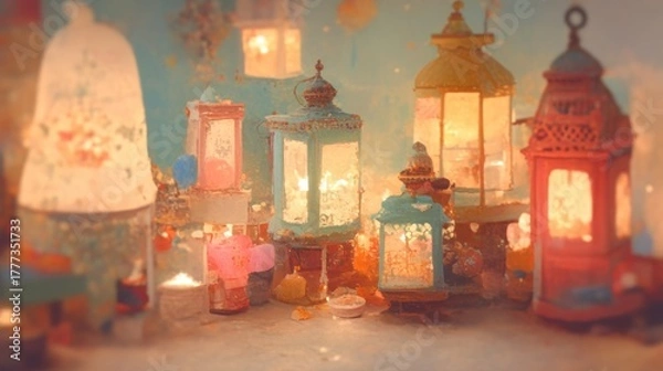 Fototapeta Lanterns aglow
