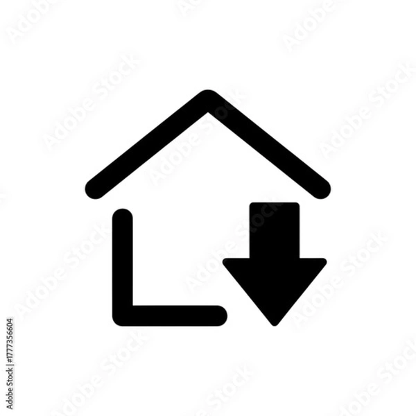 Fototapeta Home vector icon button