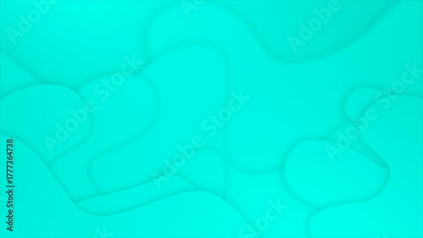 Obraz Cyan particles flowing Fluid waves background. Abstract Liquid Pattern loop able background