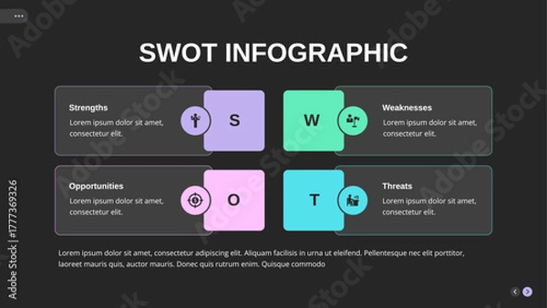 Obraz Business Analytics Infographic