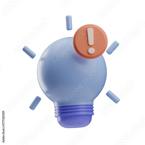 Obraz Futuristic abstract 3D shape with smooth curves and sharp edges.