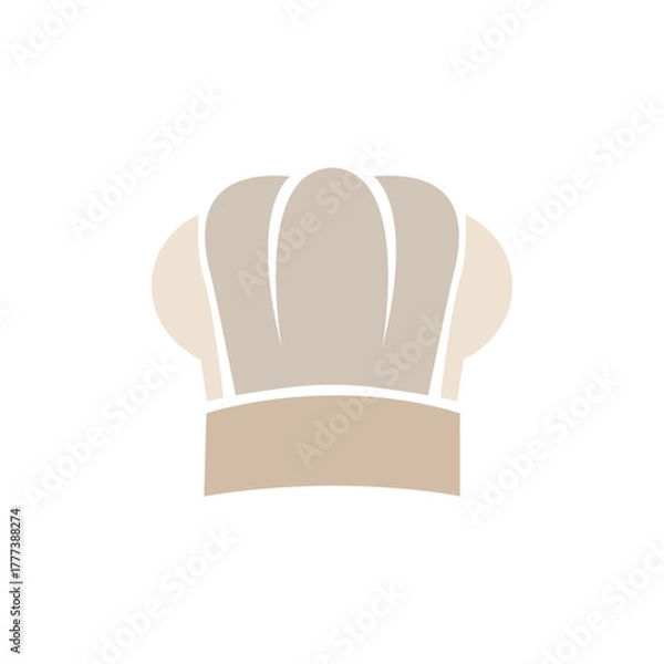 Obraz chef hat icon on white background, vector illustration