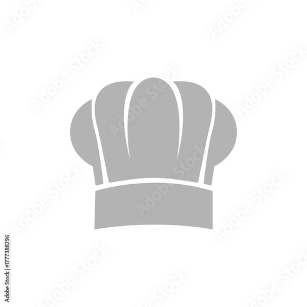 Obraz chef hat icon on white background, vector illustration