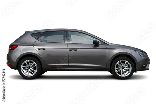 Obraz samochód na białym tle