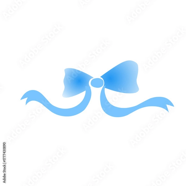 Obraz blue ribbon illustration