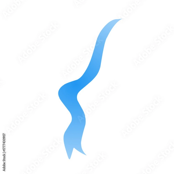 Obraz blue ribbon illustration