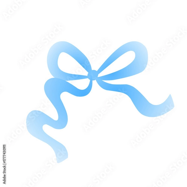 Obraz blue ribbon illustration