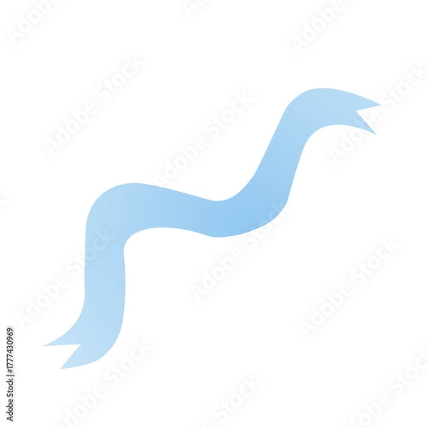 Obraz blue ribbon illustration