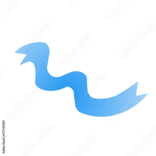 Obraz blue ribbon illustration