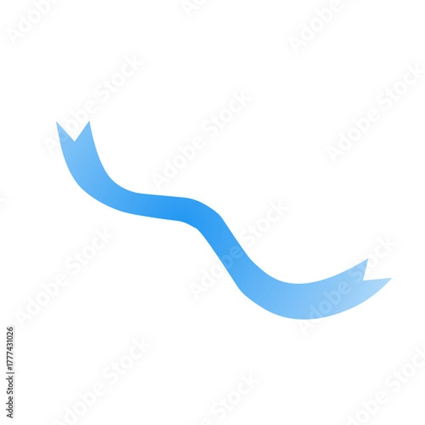 Obraz blue ribbon illustration