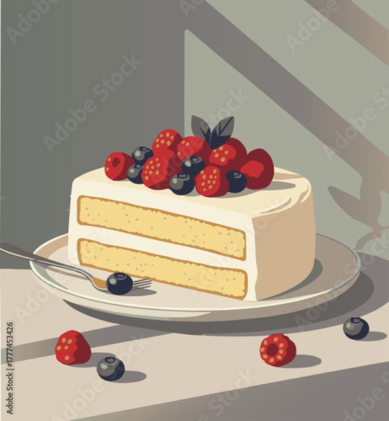 Obraz tarta de frutas