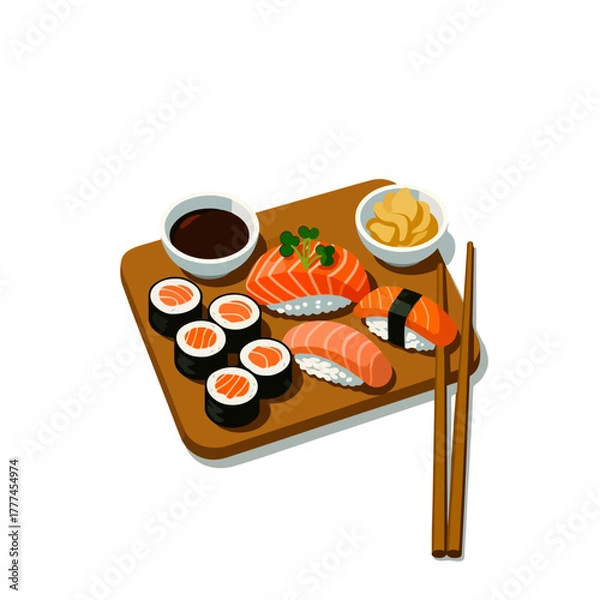 Obraz maki japanese food