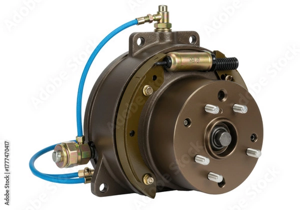 Obraz Isolated industrial brake assembly for machinery, vehicle, equipment applications, new condition