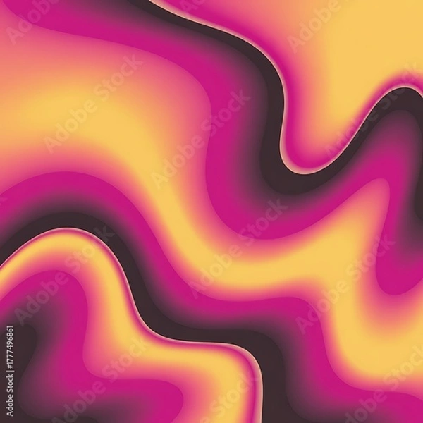 Obraz Vibrant swirling gradient abstract