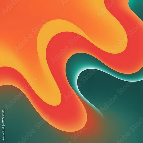 Obraz Abstract swirling gradient