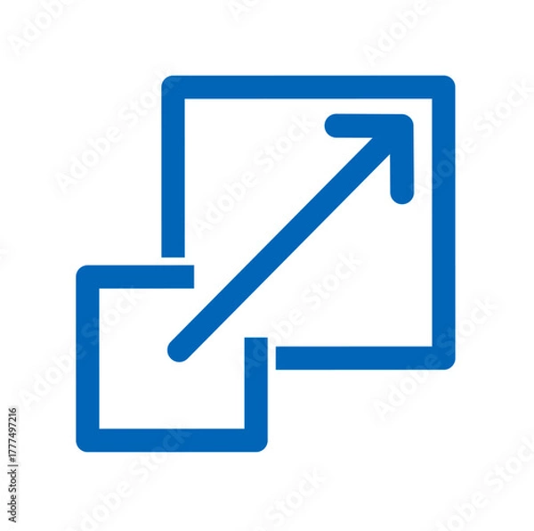 Obraz scalability icon vector on white background