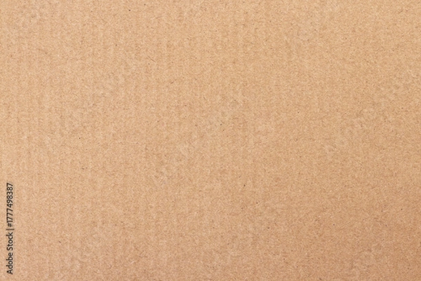 Fototapeta Brown cardboard sheet abstract background, texture of recycle paper box in old vintage pattern for design art work.