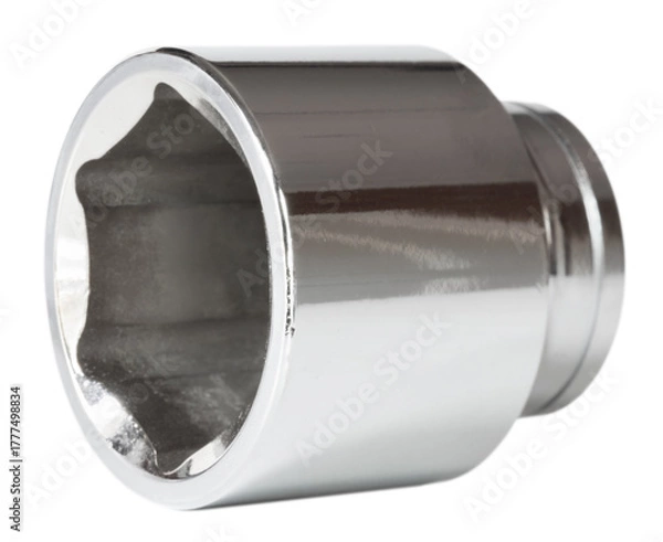 Fototapeta Chromed socket for working on large bolts